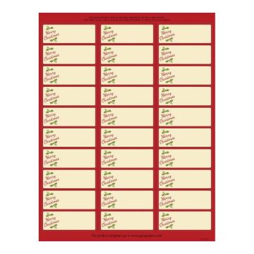 Great Papers! Gift Package Gift Package 30-Up Address Label 5 sheets/150 labels, 1" x 2.625" (2014072)