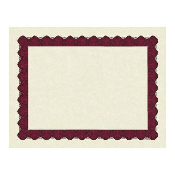 Great Papers! Metallic Red Border Certificate, 8.5"x 11", 100 Count (934100)
