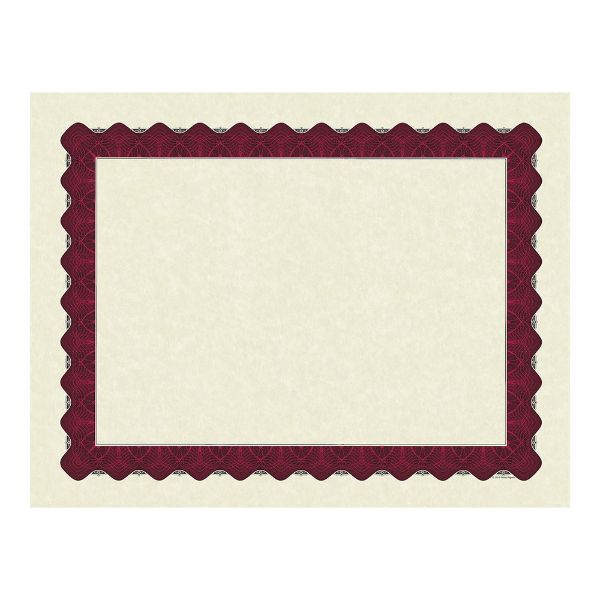Great Papers! Metallic Red Border Certificate, 8.5"x 11", 100 Count (934100)