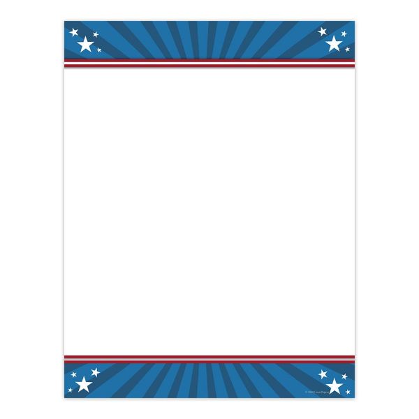 Great Papers! Stars And Stripes Letterhead , 8.5" x 11", 80 count (2020108)