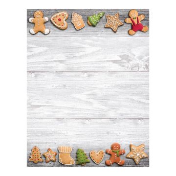 Great Papers! Holiday Cookies Holiday Stationery Letterhead, 8.5" x 11", 50 count (2021110)