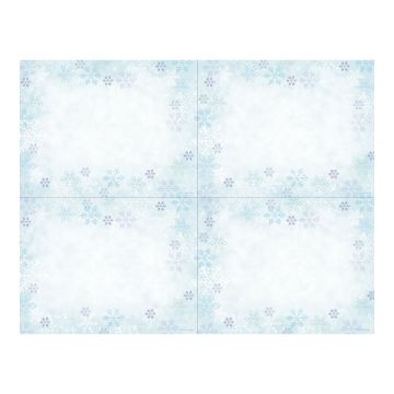 Great Papers! Blue Flakes 4-Up Postcard, 10 sheets/40 postcards, 5.5" x 4.125" (2011615)