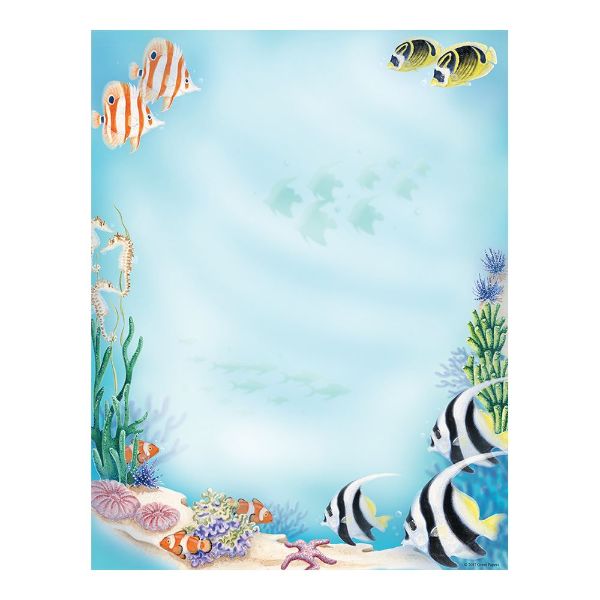 Great Papers! Sea Life Letterhead, 80 Count, 8.5"x11" (2014312)