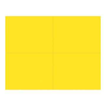 Great Papers!  Bright Yellow 4-UP Postcard, 50 sheets/200 postcards, 5.5" x 4.25" (9518400