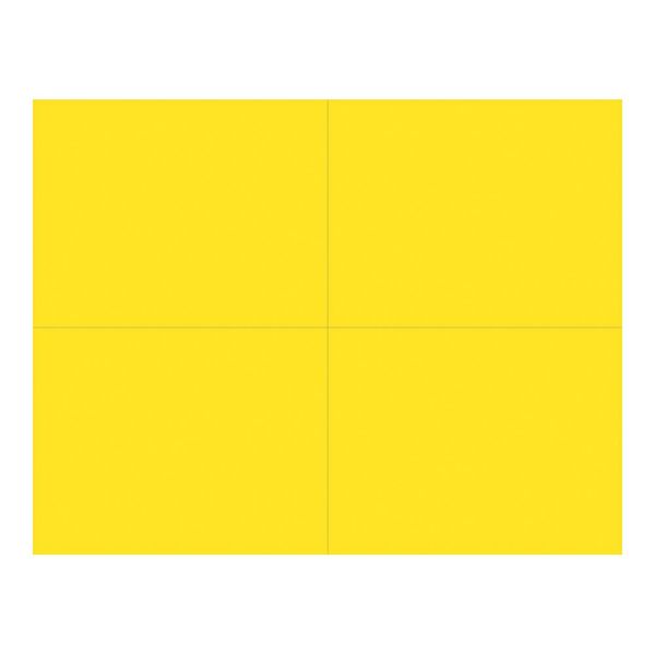 Great Papers!  Bright Yellow 4-UP Postcard, 50 sheets/200 postcards, 5.5" x 4.25" (9518400