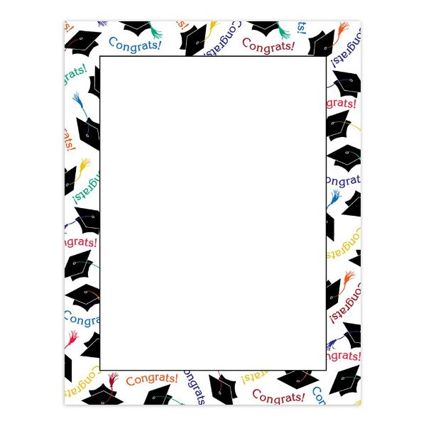Great Papers! Graduation Letterhead, for Graduates, Celebrations and Achievements, 8.5”x11” Printer Friendly, 80 Sheet Count (2014242)