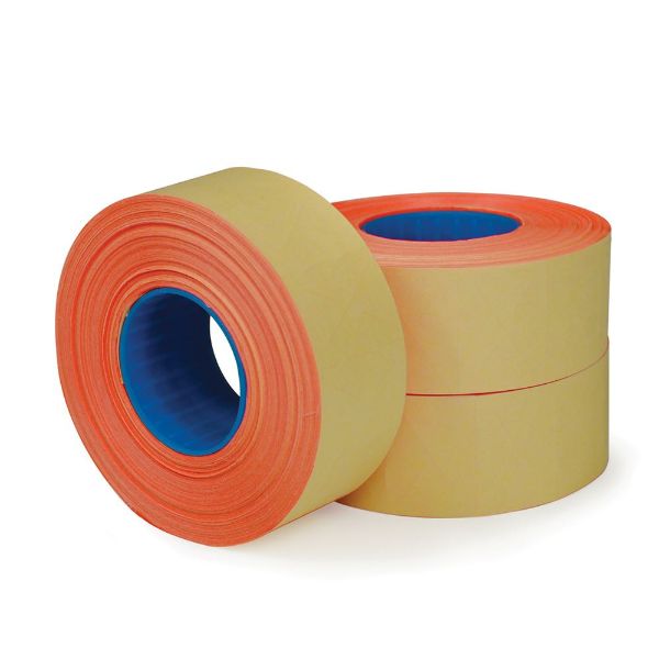 Garvey 2-Line Label Roll, Red, 1000 Labels/Roll, 3 Pack (098619)