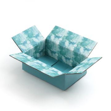 Great Papers! GiftIn Corrugated Shipping Box, Water Color for Gifts, Birthdays, Holidays, and Care Packages, 2 Pack (2024053)