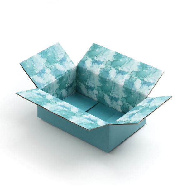 Great Papers! GiftIn Corrugated Shipping Box, Water Color for Gifts, Birthdays, Holidays, and Care Packages, 2 Pack (2024053)