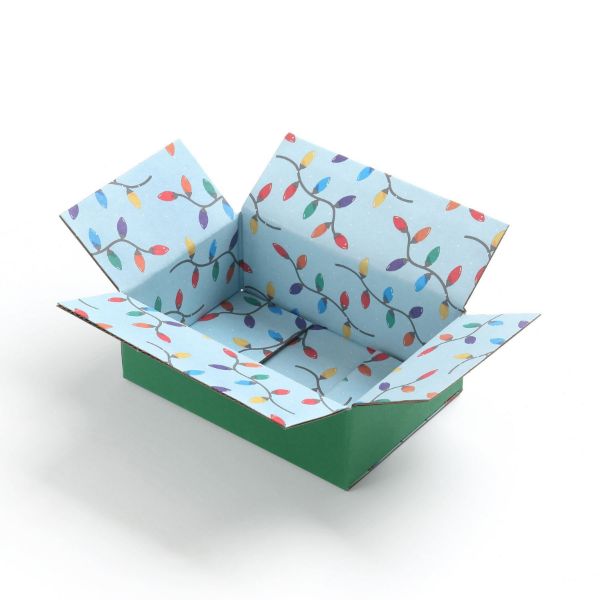 Great Papers! GiftIn Corrugated Shipping Box, Holiday Lights for Gifts, Birthdays, Holidays, and Care Packages, 2 Pack (2024052)