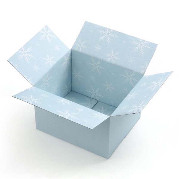 Great Papers! GiftIn Corrugated Shipping Box, Snow Flakes for Gifts, Birthdays, Holidays, and Care Packages, 2 Pack (2024051)