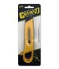 COSCO Retractable Plastic Utility Knife with Snap Closure, Yellow, Replaceable Blade (091467)