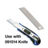 COSCO Snap-Off Shop Knife Replacement Blades, 10-Pack, 8-Segment Snap Blades for Utility Knives (091471)