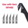 COSCO Talon Carton Knife Replacement Blades, 12-Pack, Heavy Duty Blades for Carton Cutters (091483)