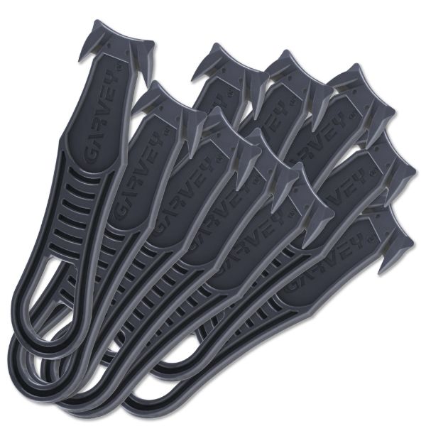 Garvey Shielded Safety Cutter Multipack, Black Disposable Box Cutters, 10-Pack of 10 Count (091454PK2)
