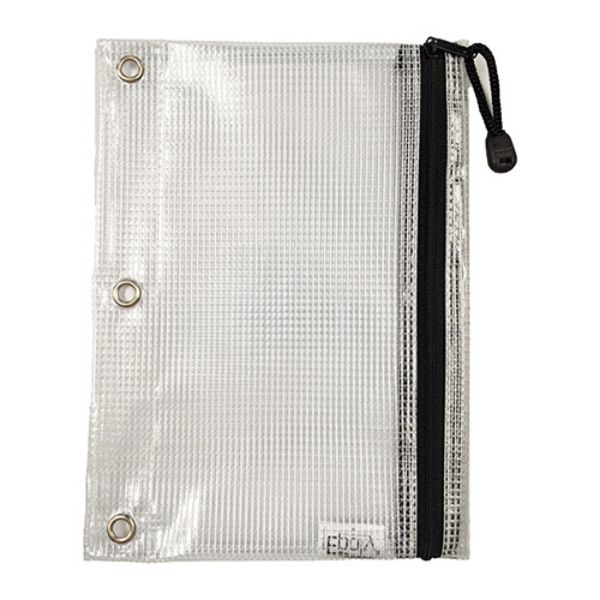 Epoly Zip Binder Pouches, Black, 12 Pack (076102PK12)