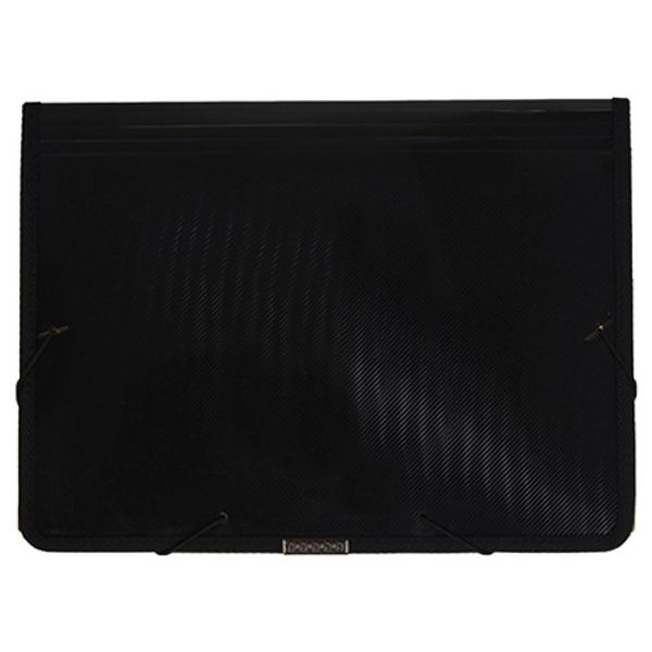 Epoly Poly File Pouches with Pocket, Black, 5 Pack (076103PK5)