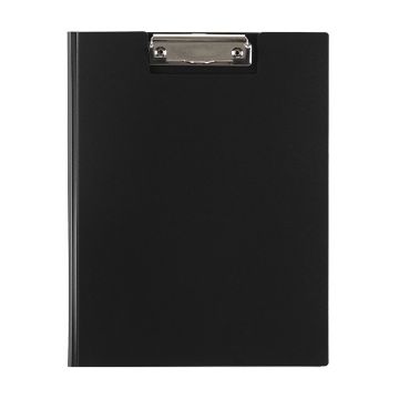 Epoly Poly Clip Folders, Black, 12 Pack (076104PK12)