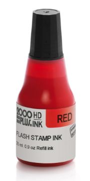 2000 Plus HD Flash Stamp Ink Refill, Red, 0.9 oz Premium Refill Ink (033958)