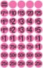 Cosco Garage Sale Preprinted Labels Pink 0.75" Round Stickers 1000 Count Price Marking Labels for Yard Sale and Retail Use (098558)