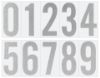 Cosco Reflective Adhesive Numbers 3" and 4" Block Font Indoor Outdoor Use Full Adhesive Back for Mailbox Address Door or Sign Display (098566)