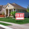 Cosco For Rent Yard Sign Kit 19" x 15" Red and White Corrugated 2 Sided Sign with Stake Outdoor Real Estate Sign 1 Count