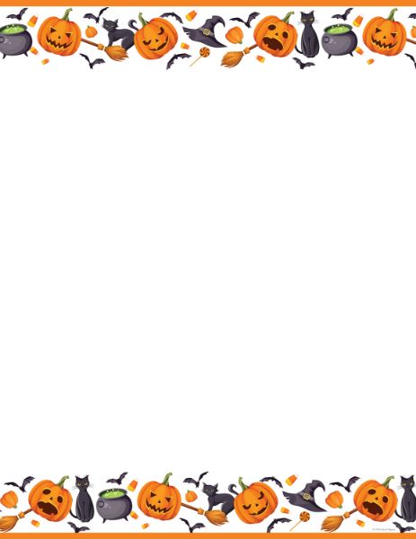 Great Papers! Halloween Cats & Pumpkins Letterhead, 8.5" x 11",  Printer Friendly Decorative Halloween Stationery for Invitations, Flyers, Letters & Announcements, 80 Sheets (2026008)