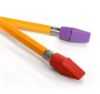 Cosco Pencil Top Erasers, Assorted Colors, Latex-Free Cap Erasers for Standard Pencils, Smudge-Free Erasing for School, Home & Office, 20 Pack (098532)